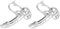 Boucle d'oreille de voiture créative amusante modèle polyvalent boucle d'oreille en métal pendentif d'oreilles en argent pour femmes