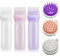 FIHODONE 3 botellas aplicadoras de aceite para el cabello, 3 masajeadores del cuero cabelludo, botella aplicadora de peine de raíz, cepillo de tinte para el cabello, 120 ml, masajeador de cabello,