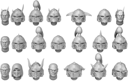 Green Stuff World Für Modelle & Miniaturen DakkaDakka Traitors Custom Wargaming Resin Bits (Chaos Heads x21#12403)