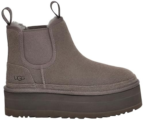 UGG Neumel Platform Chelsea, Stivali alla Moda Donna, Grey, 39 EU