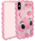 FINDWORLD Cases for iPhone Xs MAX Case, Cute 3D Cartoon Unique Soft Silicone Animal Rubber Character Shockproof Anti-Bump Protector Boys Gifts Cover Housing Skin for iPhone Xs MAX 6.5”