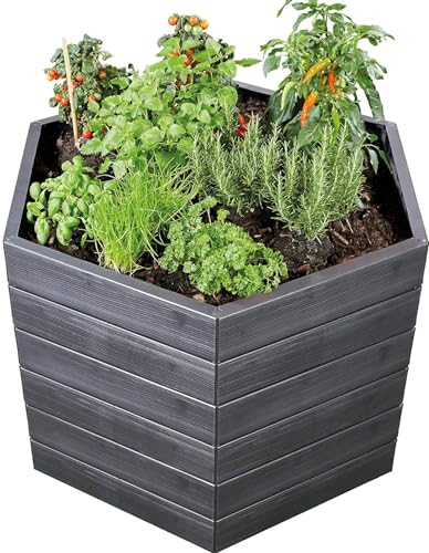 Garantia Ergo-Hochbeet-System, Höhe 3x25cm = 75cm, Wood - 3er Set SUPER Garten HOCHBEET System GÜNSTIG