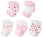 KSBBHDS 5 paia di calzini per neonati, calzini per neonati da 0 a 6 mesi, calzini termici ispessiti, deodoranti e antibatterici, calzini caldi per bambine (rosa), Colore: rosa., 6 Mesi