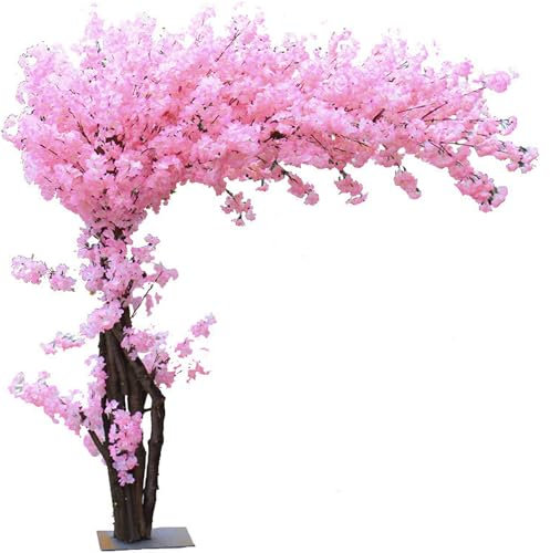 Grand Arbre De Fleurs Cerisier Artificiel,Simulation d'arbre Sakura, Feuilles Réalistes Et Tiges en Bois Véritable,Réplique De Superbe Plante,pour Décoration Maison,Extended-1m*80cm