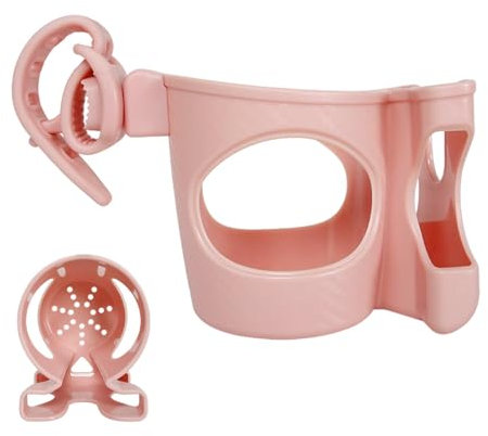 Maciun Getränkehalter für Kinderwagen, 2-in-1, verstellbarer Getränkehalter, Getränkehalter, Kinderwagen-Organizer, 360-Grad-Drehung, stabile, sichere Handyhalterung für Roller, Kinderwagen