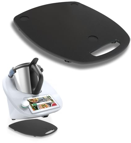 Gleitbrett für Thermomix TM6 TM5, Unterlage Brett für Thermomix Vorwerk Küchenmaschine Zubehör Gleiter müheloses Verschieben