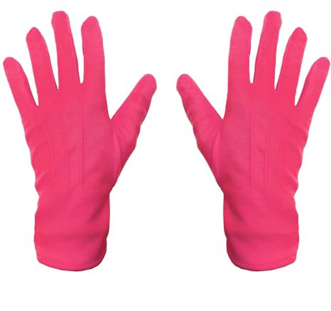 Oblique Unique® Handschuhe Herren und Damen Handschuh für Fasching Karneval Motto Party Kostüm Accessoire für Halloween (Pink)