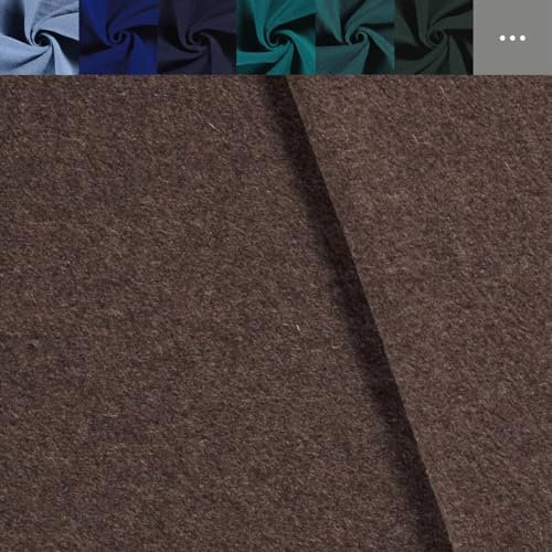 Walkloden Meterware - Walkstoff uni - Mantelstoff, Trachtenstoff - Wollwalk - Loden - 100% Schurwolle, mulesingfreie Wolle *Ab 50cm, Farbe: 053 taupe mel.