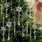 Weihnachtsschmuck-Set für Baumschmuck, hängende Acryl-Kristall-Schneeflocke, Weihnachtsdekoration, Eiszapfen-Tropfen-Dekorationen für Winter, Weihnachtsbaum, Neujahr, Partyzubehör, 20 Stück