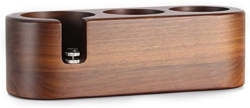 Espresso tamperstation,Holz tamper station,Tamperstation mit Silikonkissen,3 in 1 tamperstation,Tamper station passend für mdie meisten Kaffeezubehör,Einstellbare höhe tamping station.(51-54mm)