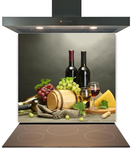 Printed Toughened Glass Splashback for Kitchen, Tempered Heat Resistant Glass Splashbacks for Cookers (Design 2032, 60 x 75cm)