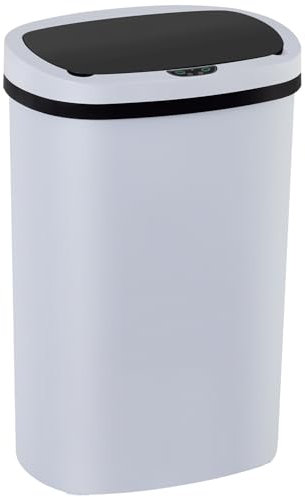 Kitchen Trash Can with Lid, 13 Gallon Automatic Garbage Can for Bathroom Bedroom Home Office 50 Liter Touch Free High-Capacity Brushed Waste Bin
