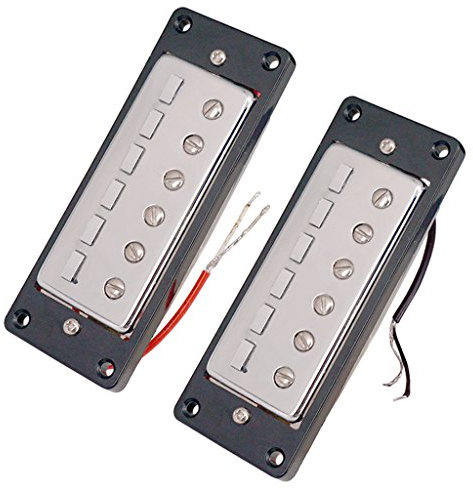 Juego de 2 mini pastillas Humbucker para bajo eléctrico de 6 cuerdas