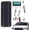 Chargeur solaire de voiture - Mainteneur de batterie solaire, chargeur de batterie de tracteur, panneau de moto, batterie de voiture avec contrôleur pour toutes les batteries