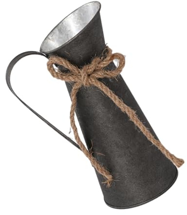 Xinsheinelry Country Styles Metallvase Rustikale Deko Milchkanne für Haus und Garten Dekoration Französisches Land