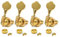 MAXCHEER Afinadores de guitarra y bajo, teclas de afinación de bajo, cabezal de máquina sellada, repuesto para bajo eléctrico de jazz o instrumentos de precisión (dorado, 1:24 (4R))