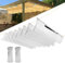 Einziehbar Welle Sonnensegel 0.9x4M(BxL), Verstellbar Schattenabdeckung, Wasserdicht Sonnenschutz Sonnenschutz Schutz vor UV- Strahlungen für Pergola Garten Schattenabdeckung - Weiss