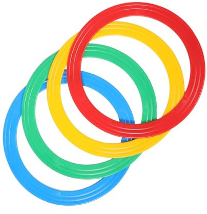 Sosoport 4 Stück Akrobatische Kreis Requisiten Ring Handjonglage Zirkus Jonglage Ausrüstung Jonglierkreise Zirkus Requisiten Jonglierspielzeug Jonglierreifen Akrobatische