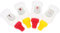 MUCKLILY 4Piezas Botellas de Salsa Exprimibles Recipientes de Plástico Recargables para Condimentos Botellas Pequeñas para Ketchup y Diseño Desmontable