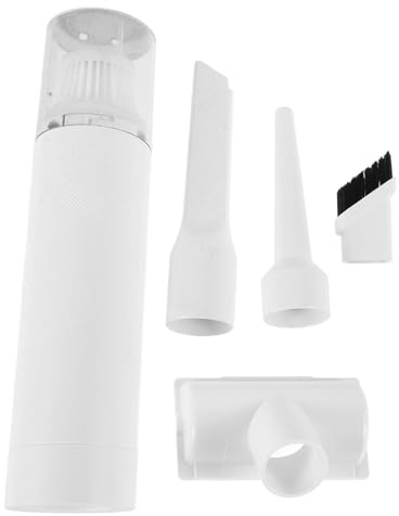 HONMEET Aspirateur sans Fil Portable pour Voiture et Maison Aspirateur à Main avec Batterie Longue Durée Poignée Ergonomique Accessoires Polyvalents et Charge USB Blanc avec de Rangement