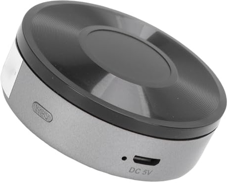 GOWENIC HiFi-Musikempfänger, Kabelloser WiFi-Sound-Streamer, Unterstützt Mehrere Räume mit Musikalarm und Sleep-Timer, für für Android für Spotify