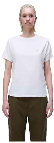 Rotes Aurora-T-Shirt mit lockerer Passform, kurzärmelig. Napapijri, White Whisper, XX-Small