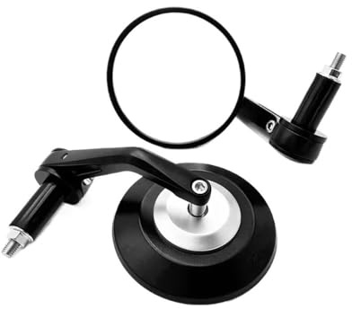 Drehbar Lenkerendenspiegel Bar End Seite Reverse Spiegel Griff Ende Spiegel Für XSR 900 2016-2021 Für XSR700 2018-2021 Tmax500 Tmax530 Xj6