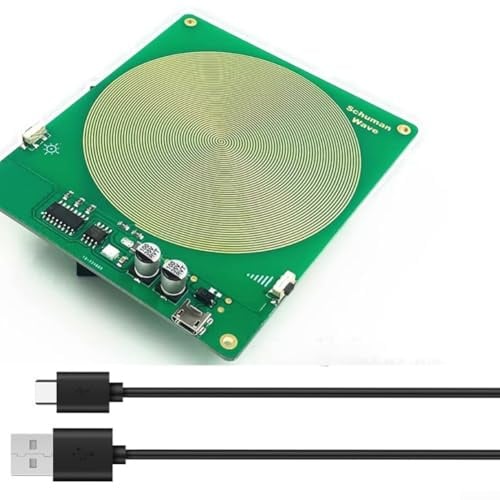 MKTOLHUS per SCHUMANN Generatore di onde 7,83 Hz, dispositivo a onda sinusoidale regolabile 0,01 Hz-100 kHz per rilassamento, generatore di impulsi elettronici in acrilico portatile con alimentatore