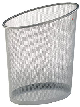 ALBA Papierkorb aus Metal Silber Meshcorb M