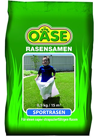Grüne Oase Rasensamen GO-120 Sportrasen 0,5 kg, grün