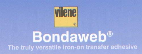Vilene Bondaweb 329 - Fusible, Iron On, Double Sided Sheet - White - 1m x 45cm - Per Metre