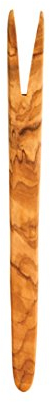 Eddingtons Olive Wood 50023 Eddington's Pickle Fork, Fine Italian Olivewood, 8.25-Inches, Olive Wood