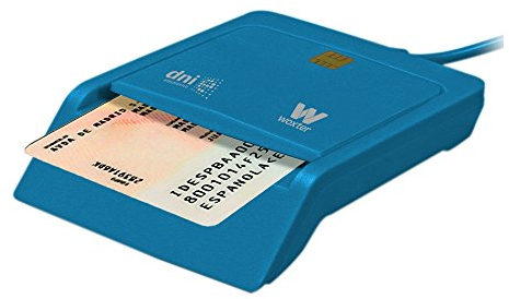 Woxter Elektronische ID Reader Azul - elektronische ID-Leser, ID 3.0, kompatibel mit PC und MAC Lector DNI Electrónico Azul Blau