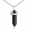 Philip Jones Echter Edelstein-Halskette aus schwarzem Onyx