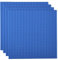 Strictly Briks 4 Pack Baseplates 10x10 in, Stackable Building Plates with 32 x 32 Studs, Mats, Bases, Boards, Sheets 100% Compatible with All Major Brands, Blue