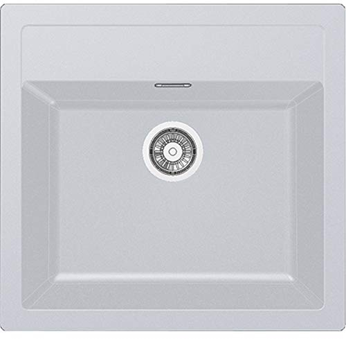 Franke SID 610 114.0205.051 Tectonite Sirius 051-Fregadero empotrable, Color Blanco, Cromo, 560 x 530 month