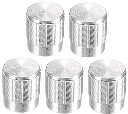 sourcing map 5Stk.6mm Eingelegen Achse 16 x 15mm Aluminum Legierung Potentiometer Dreh Knopf de