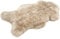 Cakla Lammfell Echt 120-130 cm Beige - Schaffell Echt Groß - Fellteppich Weiss - Weich und Flauschig - Fell für Stühle - Lammfell Teppich - 100% Bio - Schafsfelle - Dekofell - Schafsfell Felle