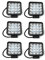 48W 4.3 faro da lavoro a LED proiettore anabbagliante fendinebbia luce anteriore e posteriore per autoveicoli fuoristrada barche trattori camion veicoli industriali 12V 24V (6 pezzi)