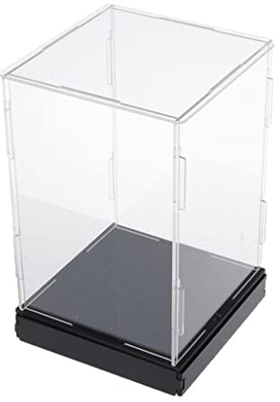 Milageto durchsichtig Acryl Vitrine Staubdichte Figuren Spielzeugmodell Vitrine, 15 x 15 x 20 cm
