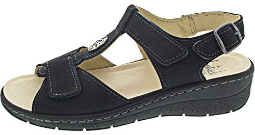 Belvida Damenschuhe Sandalen Sandale Blau Freizeit, Schuhgröße:41 EU