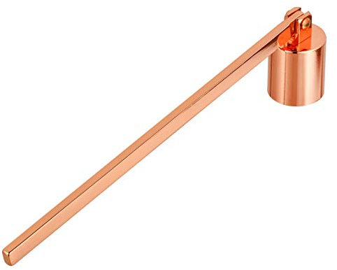 EXCEART Edelstahl Kerzenlöscher Rosegold Kerzenglocke Flammenlöscher Kerzenabdeckung Feuerlöscher Candle Snuffer Kerze Werkzeug Zubehör für Weihnachten Geschenke Dekoration
