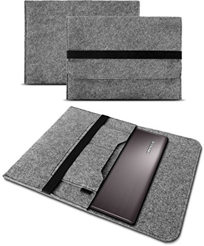 UC-Express Sleeve Hülle kompatibel für Lenovo ThinkPad X13 Yoga Gen2 Tasche Filz Notebook Cover Case 13,3 Zoll, Farbe:Grau