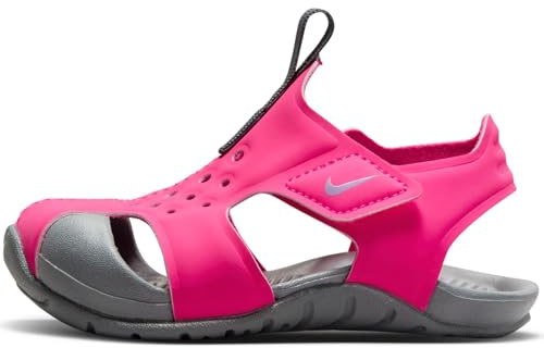 NIKE Boys Sunray Protect 2 (Td) Sneaker, Hyper Pink Fuchsia Glow Smoke Grey, 6.5 UK Child