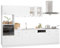 SXJEQOC Badschrank Medizinschrank Buffetschrank Küchenregal - 7-TLG. Küchenzeile Weiß Holzwerkstoff für Arbeitszimmer Wohnzimmer Werkstatt Büro