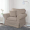 Bezug für Sessel Ektorp (Dark beige A02)