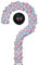 YALLOVE Metall Fragezeichen Ballon Säule für Baby Geschlecht Reveal, 2.35m Höhe verstellbare Ballon Bogen Stand Kit, Rahmen Hintergrund für Jungen oder Mädchen Party Dekoration
