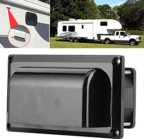 Wakects - Extractor de Aire, 12 V, 25 W, Ventilador de extracción Lateral, ventilación, Caravana, Remolque, RV, para Barco Marino, yate Negro, 123 x 163 mm, Negro, Industrial