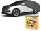 WALSER CarComfort Autoplane Indoor Eco SUV M, Auto-Abdeckplane atmungsaktiv, lackschonende Autoabdeckung für Innenbereich grau/schwarz