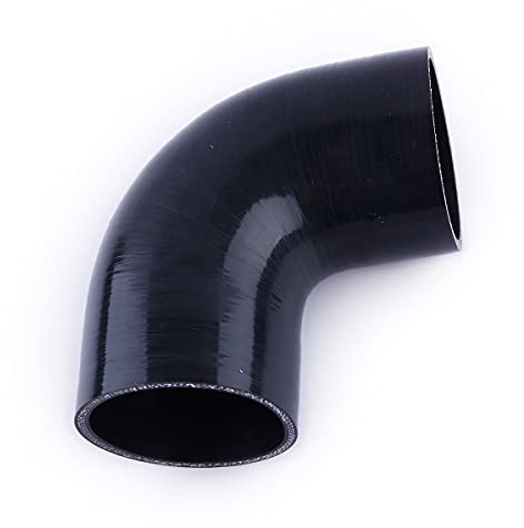 LUXERAD,Coude 90 degrés 3 ID (76mm) Coupleur silicone Tuyau,Prise d'air d'intercooler turbo renforcée 4 plis Tuyauterie industrielle Tuyaux hydrauliques